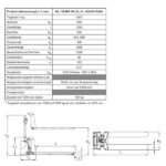 technische Daten Edelstahlscherenhubwagen